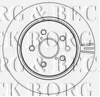 BORG & BECK BBD4535 гальмівний диск