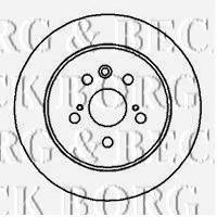 BORG & BECK BBD5031 гальмівний диск