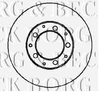 BORG & BECK BBD5064 гальмівний диск