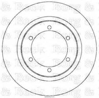 BORG & BECK BBD5215 гальмівний диск