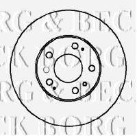 BORG & BECK BBD5855S гальмівний диск