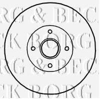 BORG & BECK BBD5897S гальмівний диск