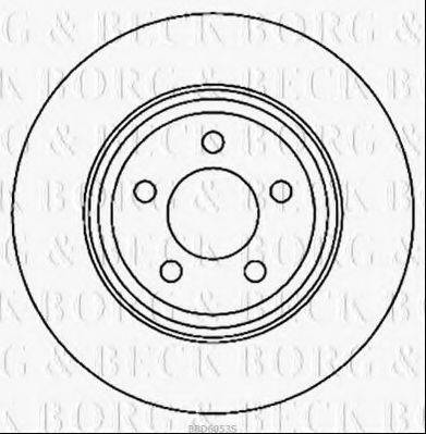 BORG & BECK BBD6053S гальмівний диск