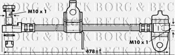 BORG & BECK BBH6997 Гальмівний шланг