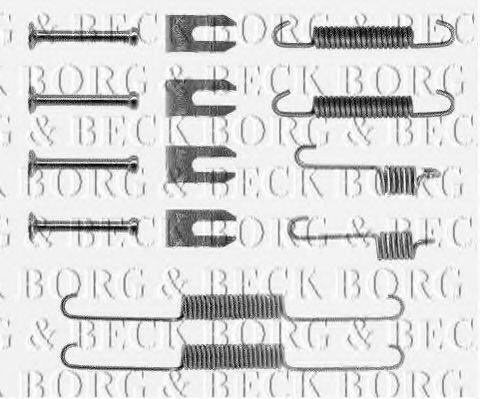 BORG & BECK BBK6020 Комплектуючі, колодки дискового гальма