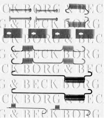 BORG & BECK BBK6041 Комплектуючі, колодки дискового гальма