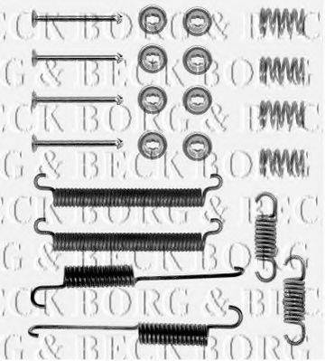 BORG & BECK BBK6061 Комплектуючі, колодки дискового гальма