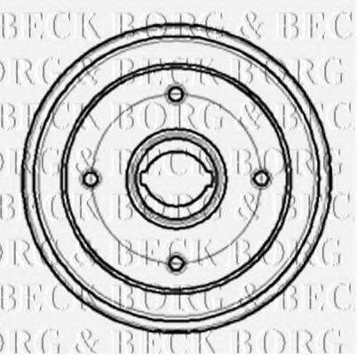 BORG & BECK BBR7061 Гальмівний барабан