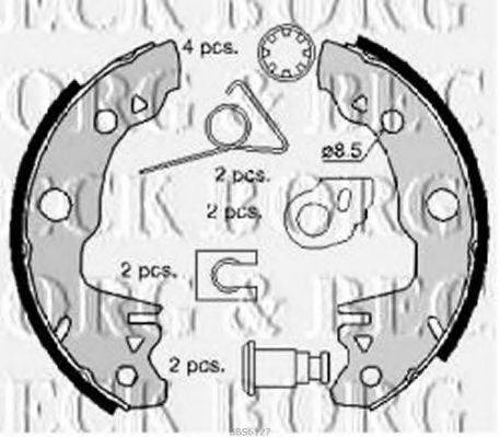 BORG & BECK BBS6127 Комплект гальмівних колодок