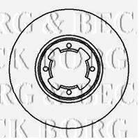 BORG & BECK BBD4063 гальмівний диск