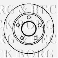BORG & BECK BBD4125 гальмівний диск