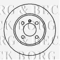 BORG & BECK BBD4311 гальмівний диск