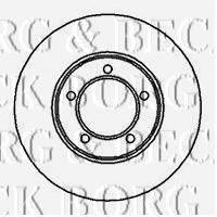 BORG & BECK BBD4855 гальмівний диск