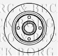 BORG & BECK BBD4934 гальмівний диск