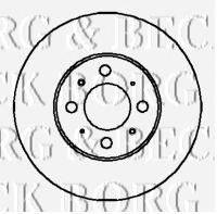 BORG & BECK BBD4958 гальмівний диск