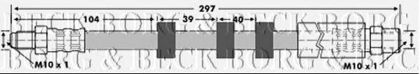 BORG & BECK BBH6872 Гальмівний шланг