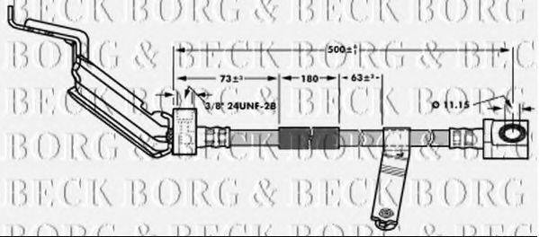 BORG & BECK BBH6930 Гальмівний шланг