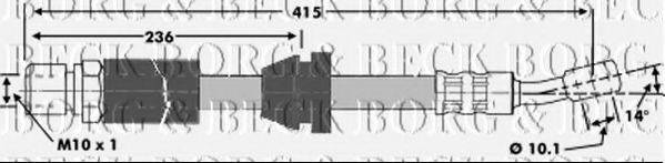 BORG & BECK BBH6943 Гальмівний шланг