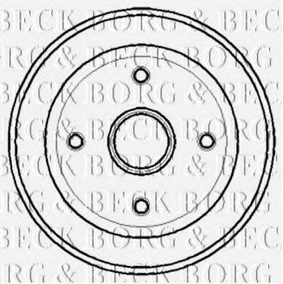 BORG & BECK BBR7124 Гальмівний барабан