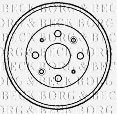 BORG & BECK BBR7158 Гальмівний барабан