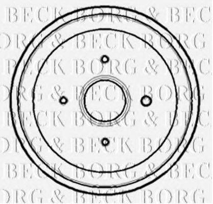 BORG & BECK BBR7169 Гальмівний барабан