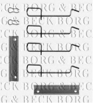 BORG & BECK BBK1122 Комплектуючі, колодки дискового гальма