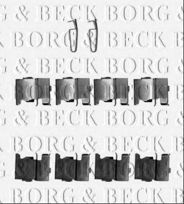 BORG & BECK BBK1338 Комплектуючі, колодки дискового гальма