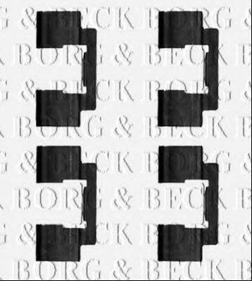 BORG & BECK BBK1383 Комплектуючі, колодки дискового гальма