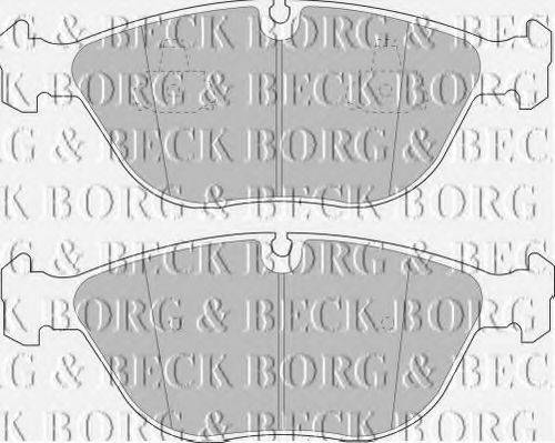 BORG & BECK BBP1578 Комплект гальмівних колодок, дискове гальмо