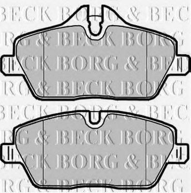 BORG & BECK BBP1926 Комплект гальмівних колодок, дискове гальмо