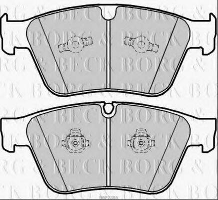 BORG & BECK BBP2386 Комплект гальмівних колодок, дискове гальмо