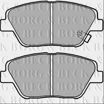 BORG & BECK BBP2391 Комплект гальмівних колодок, дискове гальмо