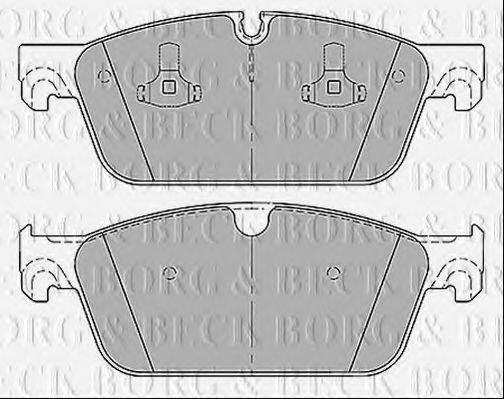 BORG & BECK BBP2438 Комплект гальмівних колодок, дискове гальмо