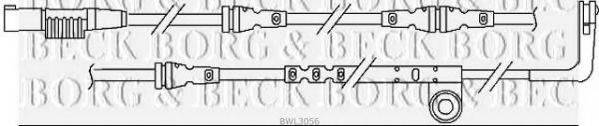 BORG & BECK BWL3056 Сигналізатор, знос гальмівних колодок