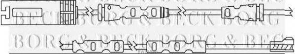 BORG & BECK BWL3059 Сигналізатор, знос гальмівних колодок