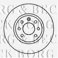 BORG & BECK BBD4010 гальмівний диск