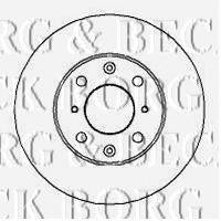 BORG & BECK BBD4033 гальмівний диск