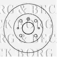 BORG & BECK BBD4050 гальмівний диск