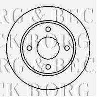 BORG & BECK BBD4077 гальмівний диск