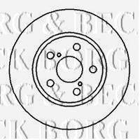 BORG & BECK BBD4103 гальмівний диск