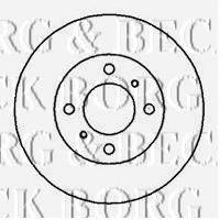 BORG & BECK BBD4155 гальмівний диск