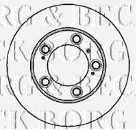 BORG & BECK BBD4164 гальмівний диск