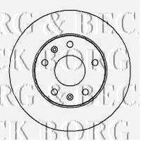 BORG & BECK BBD4223 гальмівний диск