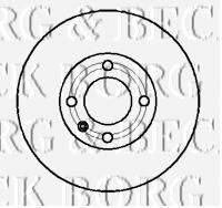 BORG & BECK BBD4233 гальмівний диск