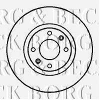 BORG & BECK BBD4246 гальмівний диск