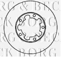 BORG & BECK BBD4305 гальмівний диск