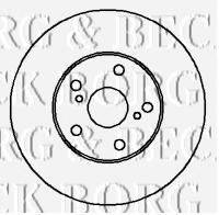 BORG & BECK BBD4345 гальмівний диск