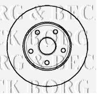 BORG & BECK BBD4527 гальмівний диск