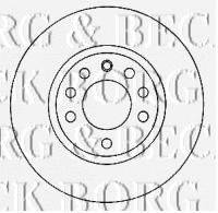 BORG & BECK BBD4580 гальмівний диск