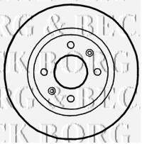 BORG & BECK BBD4701 гальмівний диск